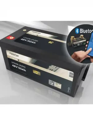 LiFePO₄ Premium Batterie FORSTER F48-050XB 51,2 V/50 Ah 200 A-BMS-2.0 | Bluetooth Mess-Shunt Schneller Versand