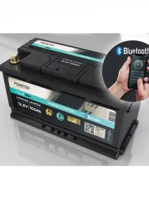 LiFePO₄ Standard Batterie FORSTER F12-100FBSH 12,8 V/100 Ah 100 A-BMS | Smart Bluetooth | Thermo Control | Ducato Ford PSA TGE Jetzt Kaufen