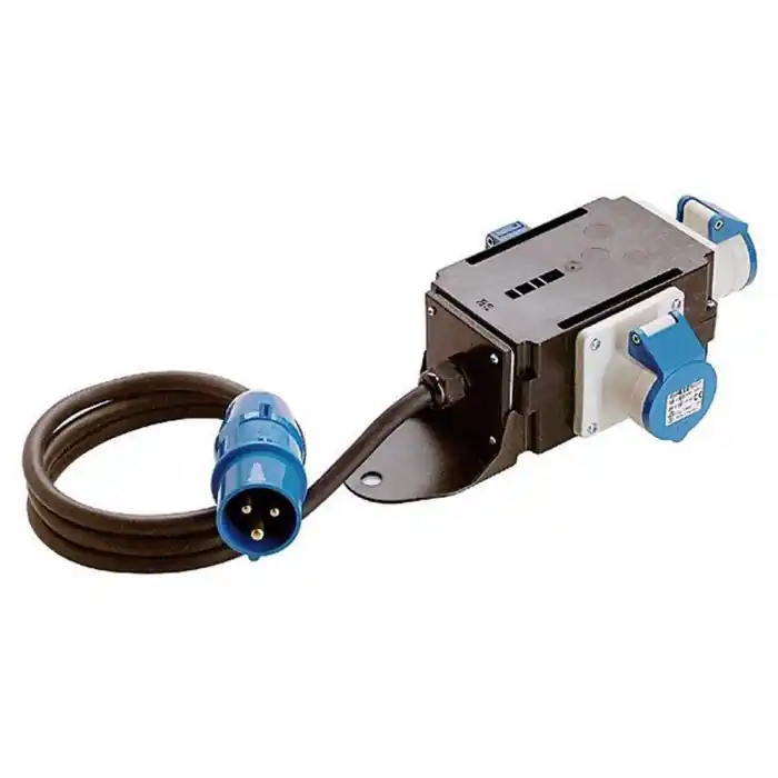 Highlight Stromverteiler Bruchsal Weingärtner Kabel, 1 x CEE-Stecker, 2 x CEE-Steckdose, 1 x Schutzkontaktsteckdose