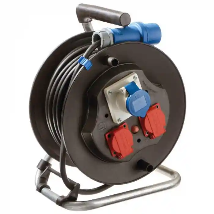Günstig CEE-Camping-Kabeltrommel Weingärtner Kabel, 25 m Kabel H07RN-F 3G2,5