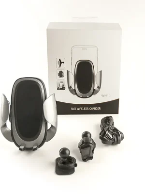 Highlight CLE Wireless Car Charger WH10 10W Silber Drahtloses Handyladegerät fürs Auto