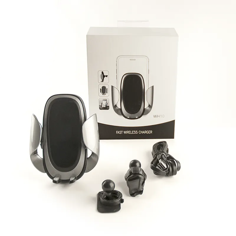Highlight CLE Wireless Car Charger WH10 10W Silber Drahtloses Handyladegerät fürs Auto