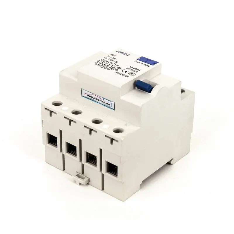 Wallbox24 Fehlerstromschutzschalter RCD 63A 4-pol.Typ A FI-Schutzschalter Expressversand