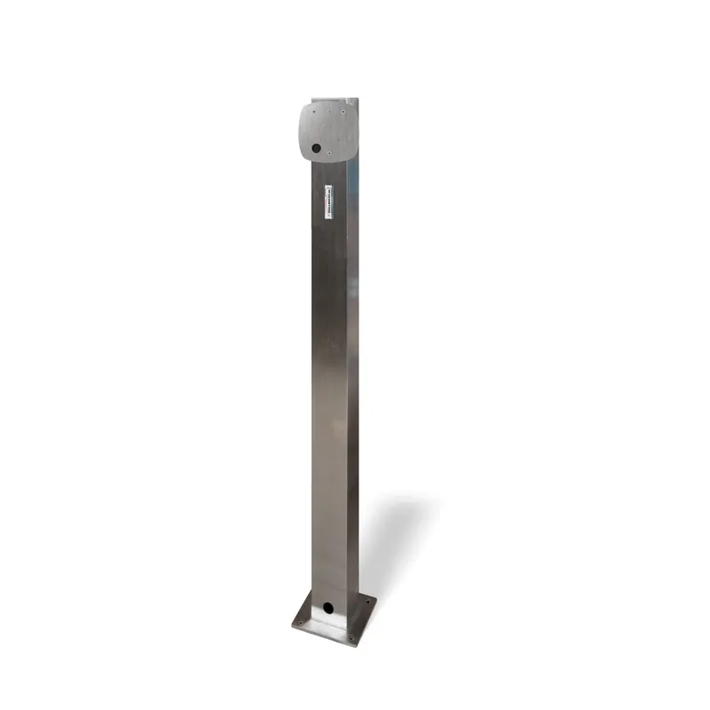 Wallbox24 Edelstahlsäule für Pulsar Stahlbox hochwertige Standsäule Standfuss Preisknaller