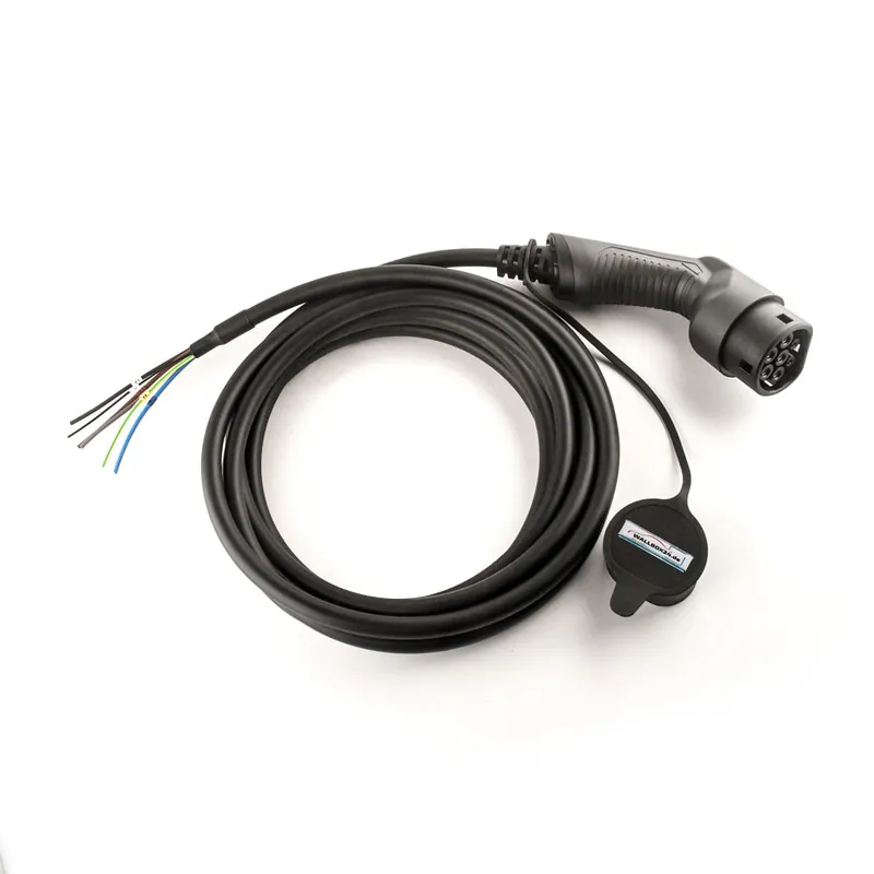 Knallerangebot 10m Ladekabel 3 Phasen 400V 22kW 32A Typ 2 mit freiem Kabelende für Eigenbau Wallbox Ladestation Wallbox24