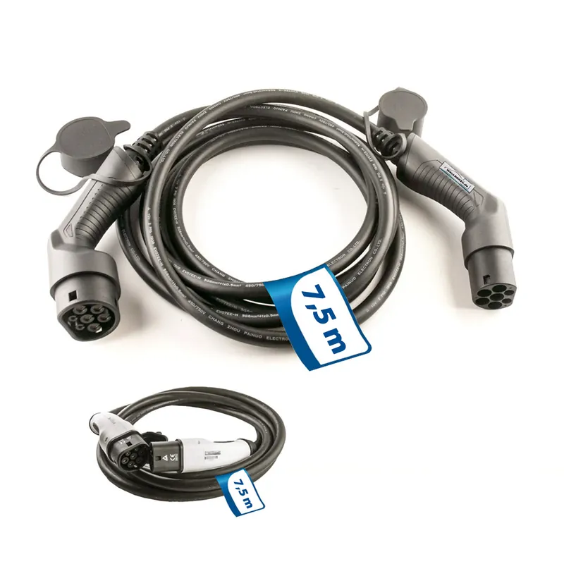 7,5m Ladekabel 3 Phasen 400V 22KW 32A Typ 2 zu Typ 2 für Wallbox Ladestation Wallbox24 Ausverkauf