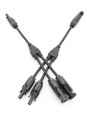 plenti SOLAR Y Verteiler 2 in1 Solarstecker und Kupplung 30cm 1 Paar zur Parallelschaltung von Solarmodulen Kostenfreie Lieferung