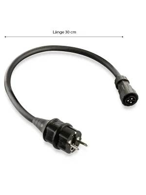plenti SOLAR Anschlusskabel 300mm Schukostecker für Microinverter WVC Serie Balkonkraftwerk Photovoltaikanlage Billig