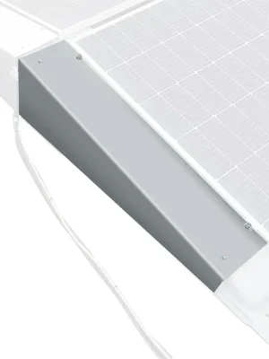 Preisknaller plenti SOLAR Seitenblech links Aluminium für iFIX Ost West Installation PV Modul Flachdach