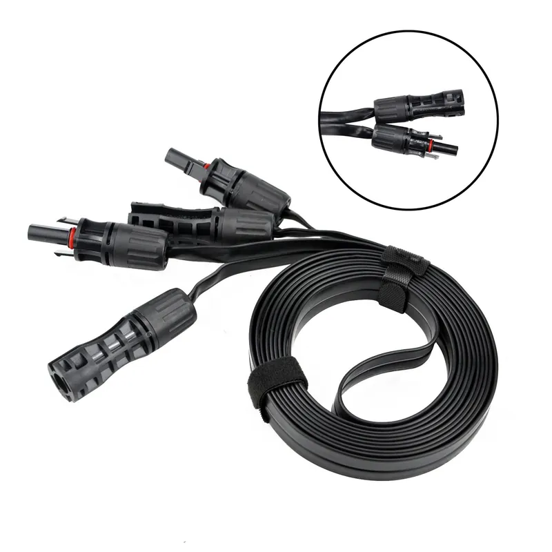 plenti SOLAR Solarkabel Fensterdurchführung 3 Meter Flach Zwillingsleitung Solar Top-Angebot
