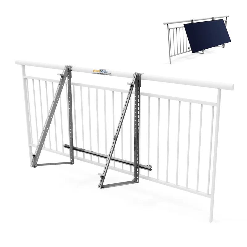 plenti SOLAR Balkonhalterung Variabel 20° 25° 30° 35° 40° für PV Modul Balkonkraftwerk Kostenloser Versand