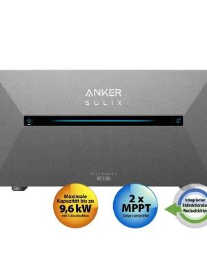 Beliebt Anker SOLIX Solarbank 2 E1600 AC 2000W Bidirektional Balkonkraftwerk mit Speicher