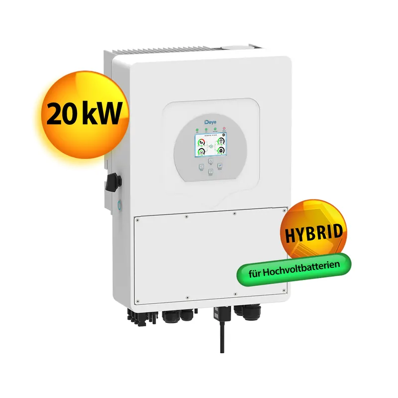 plenti SOLARHybrid-Wechselrichter Deye SUN-20K-SG01HP3-EU-AM2 20kW 3-Ph für Hochvoltbatterien Kostenloser Versand