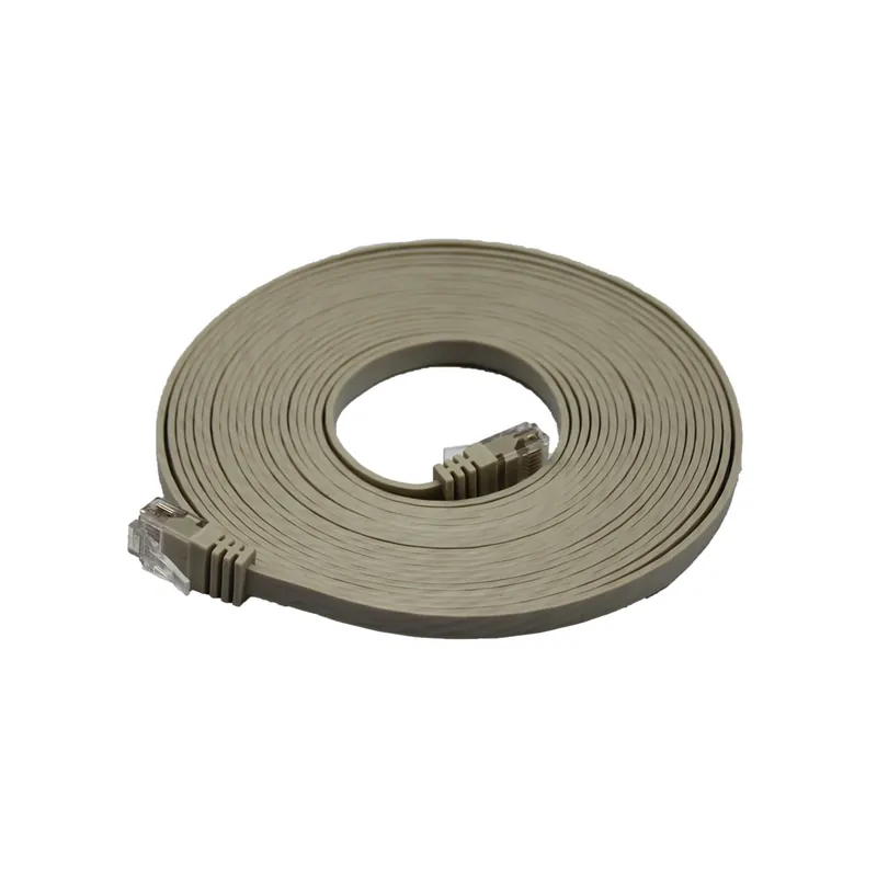 Preisreduziert High Quality Patchkabel, flach 5,0 m, 2x RJ45-Stecker, Cat6