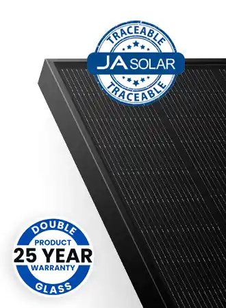 JA Solar 450W N-type Doppelglas Bifazial LB All Black MC4 Gratis Versand