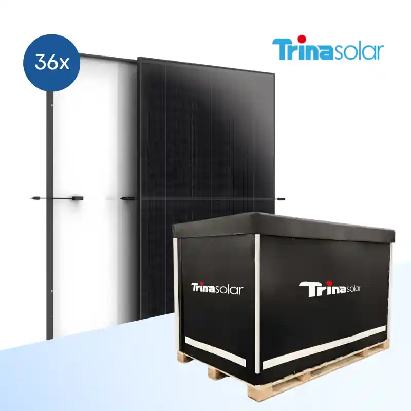 Beliebt Trina Solar Vertex S+ 455 Wp N-Type Doppelglas Full Black Solarmodul TSM-455NEG9R.25 - Vollpalette (36 Stück)
