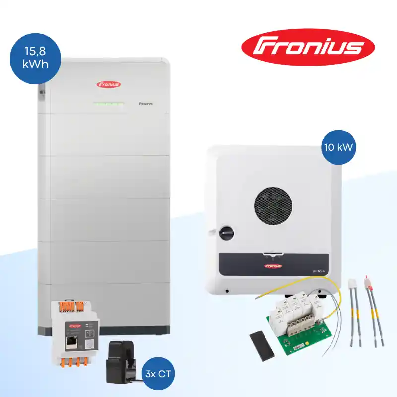 Fronius Symo GEN24 10.0 Plus SC + Reserva 15.8 kWh – Hybrid-Wechselrichter & Batteriespeicher Set Nur Heute