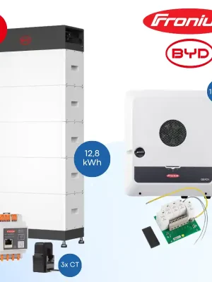 Preis Gesenkt Fronius Symo GEN24 10.0 Plus SC + BYD Battery-Box HVS+ 12.8 kWh – Hybrid-Wechselrichter & Batteriespeicher Set
