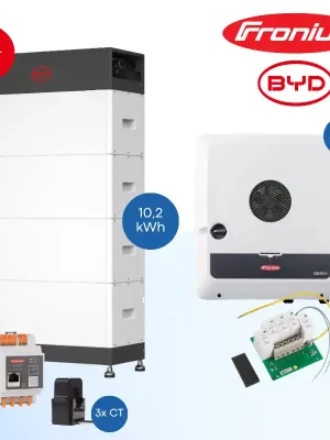 Garantierte Lieferung Fronius Symo GEN24 8.0 Plus SC + BYD Battery-Box HVS+ 10.2 kWh – Hybrid-Wechselrichter & Batteriespeicher Set