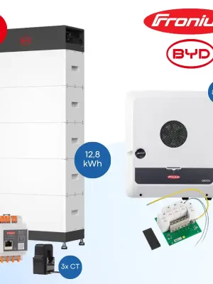 Fronius Symo GEN24 8.0 Plus SC + BYD Battery-Box HVS+ 12.8 kWh – Hybrid-Wechselrichter & Batteriespeicher Set Billig