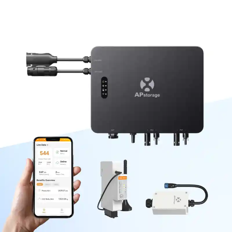 APsystems EZHI 1200 W Hybrid-Mikrowechselrichter inkl. APMETER + Batterieadapter Direkt Vom Hersteller