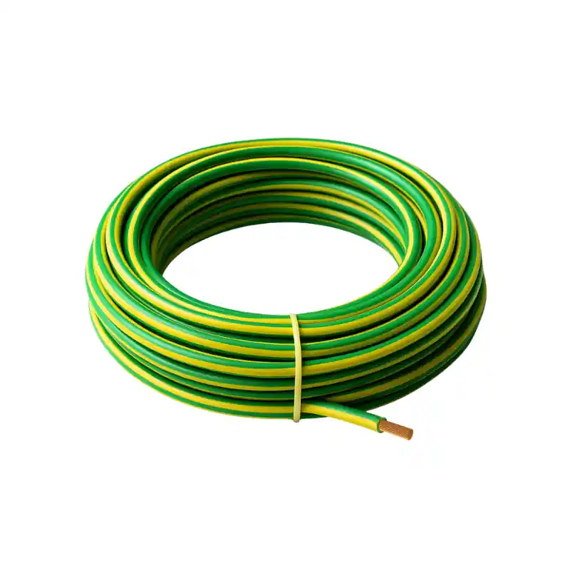 Markenprodukt Erdungskabel 6 mm² feindrähtig H07V-K 6 gn/ge Eca, 100 Meter