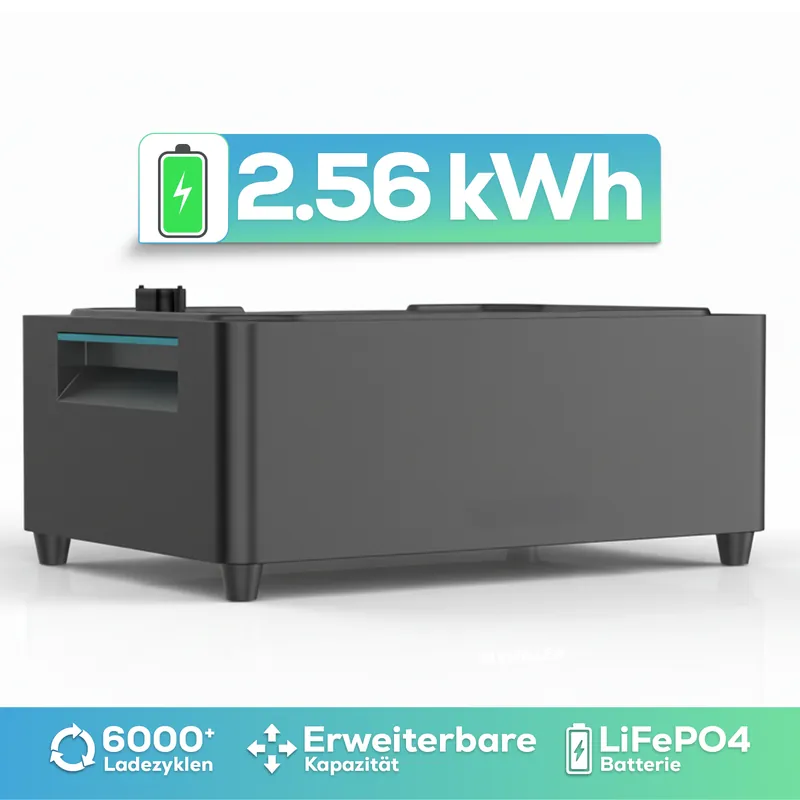 Nur Für Kurze Zeit Speicher MARSTEK Jupiter C + Plus Erweiterungsakku Solarspeicher 2,56 kWh LiFePO4 Solarakku für PV Systeme Balkonkraftwerk, IP65, 6000 Zyklen, WIFI und Bluetooth, Solar-Batterie