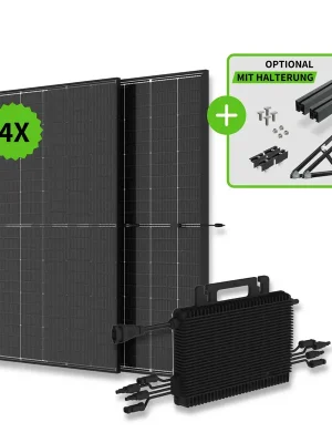 Top-Preis 2000 Watt Balkonkraftwerk Komplettset / Halterung optional