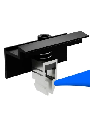 Endklemme Klick System schwarz, eloxiert - 30mm Sale