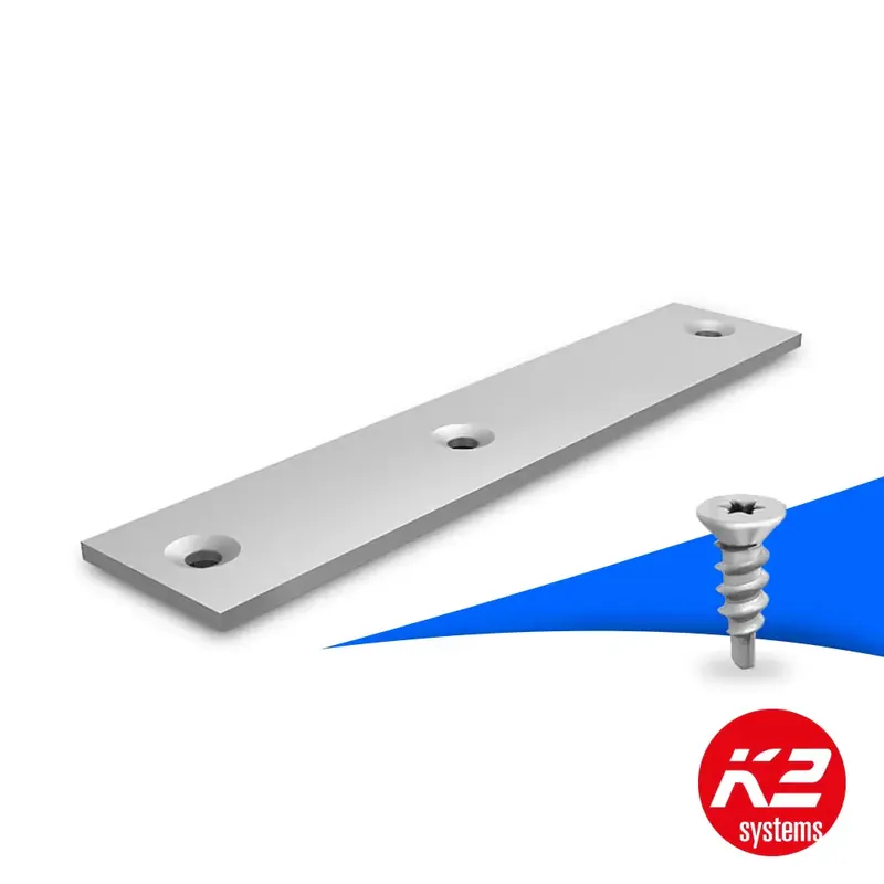 K2 Schienenverbinder Set BasicRail - Schrägdach Trapezblech - 1003571 Schneller Versand