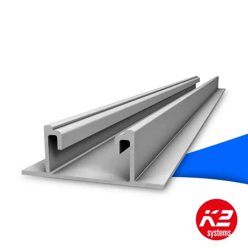 Schnäppchen K2 BasicRail 2,40m - Schrägdach Trapezblech - 2003460