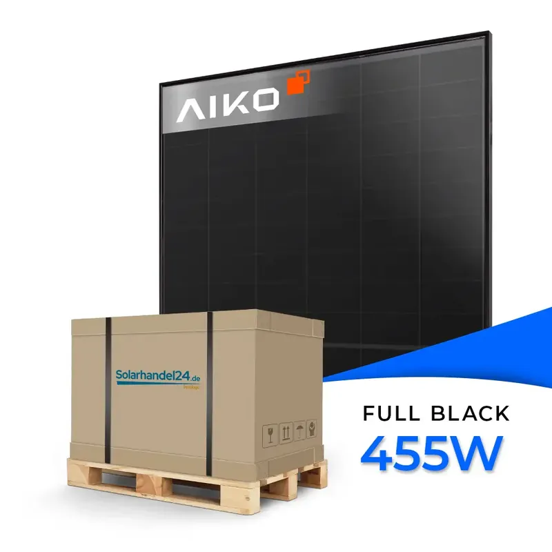 Super-Preis AIKO Solar 455W Glas-Glas Full Black Modul AIKO-A-MAH54Db Neostar 2S+ - Palettenpreis (37 Stk.)