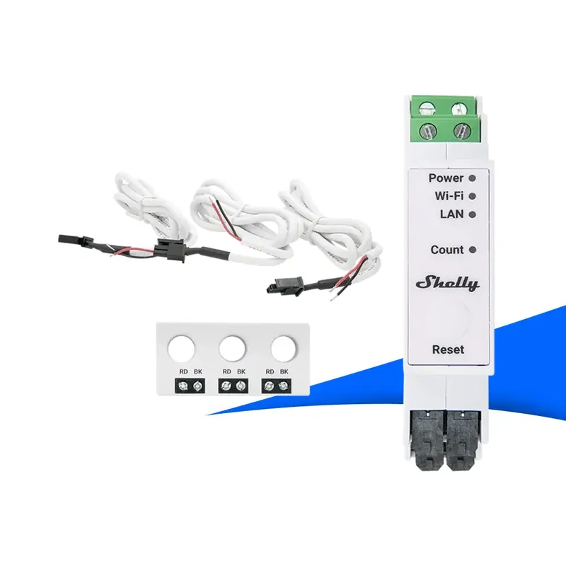 Shelly Pro 3EM-3CT63 – Energiezähler für 1- & 3-Phasen - für PV Anlagen Sichere Zahlung