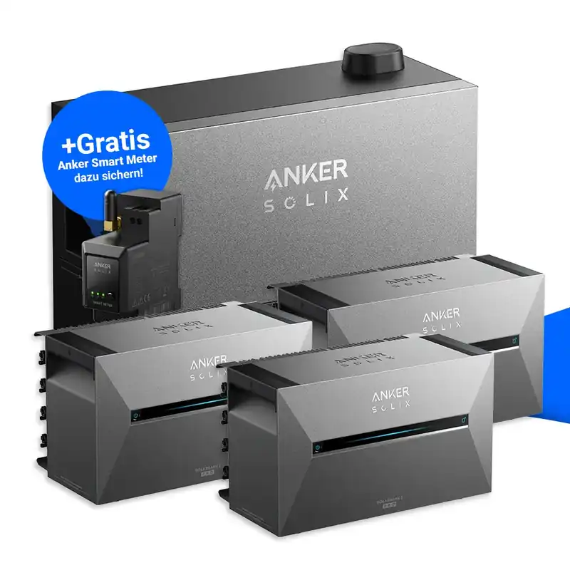 Anker SOLIX Power Dock Set mit 3x Solarbank 3 Pro Highlight