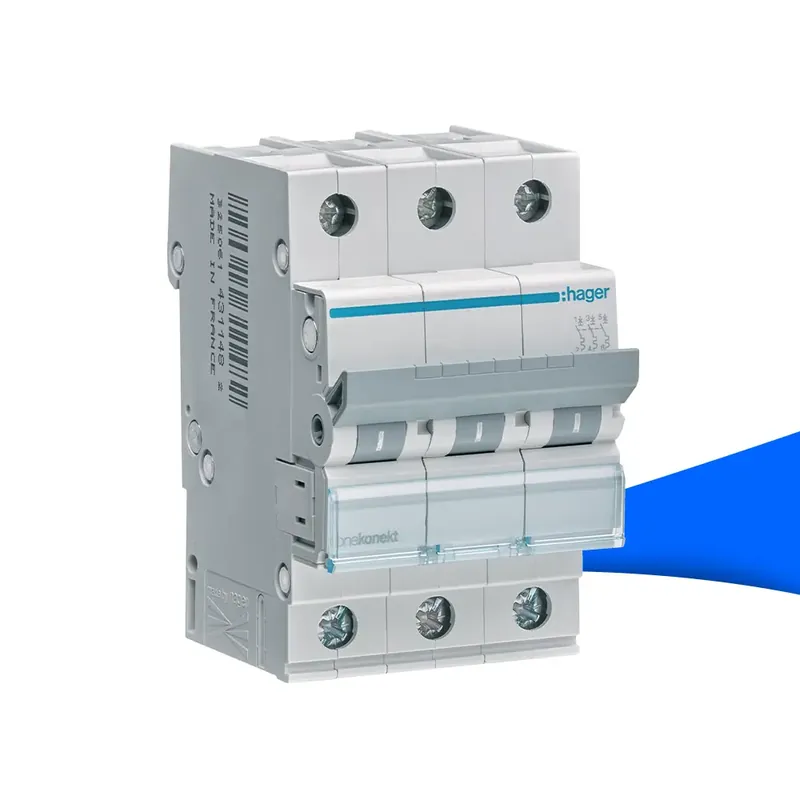 Preisreduziert Hager MCN316 Leitungsschutzschalter 3 polig 6kA C-Charakteristik 16A 3 Module