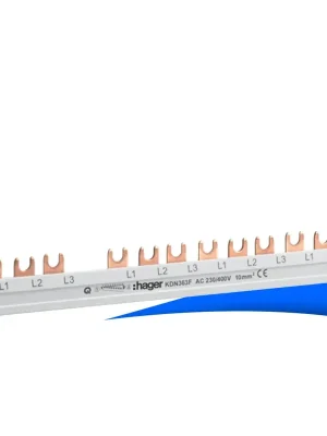 Kostenloser Rückversand Hager KDN363F Phasenschiene 3-polig mit Gabelanschluss 10mm² 63A 12TE