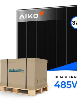 Ausverkauf AIKO Solar 485W Black Frame Dual Glass A485-MCE54Dw 3P+54 – Palettenpreis (37 Stk.)