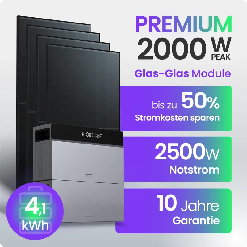 Tepto 2000W Balkonkraftwerk Premium mit Tuya Conow Pro 4,1kWh Speicher Angebot