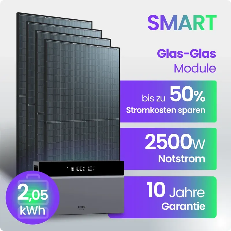 Tepto 1860W Balkonkraftwerk Smart mit Tuya Conow 2kWh Speicher Expressversand