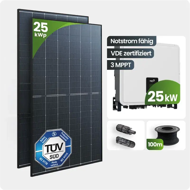 Tepto HomePower 25 kWp Trina FoxEss PV-Anlage Speicher erweiterbar Nur Heute