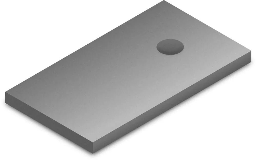 Markenprodukt K2 2002547 Adapterblech M12 für Dome FixPro
