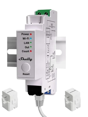 Schneller Versand Shelly ProEM 50A Intelligenter Stromzähler