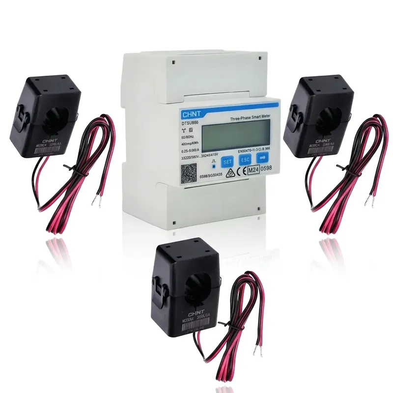 FoxEss Smart Meter DTSU666 Dual 485 CHINT mit CT Klemmen 200A Markenware
