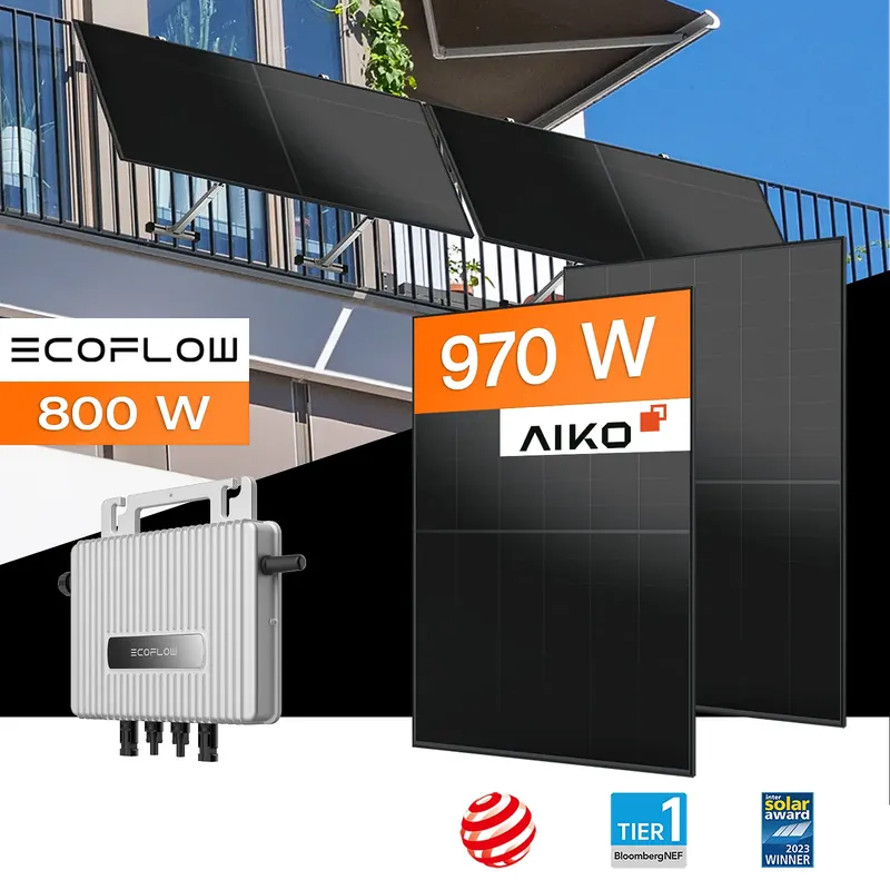 Preisreduziert Balkonkraftwerk 970 W mit Balkonhalterung