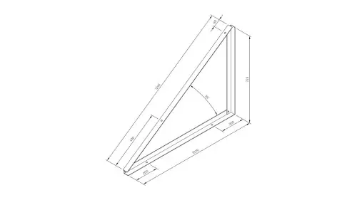 Meistverkauft TR-1-35-I –Montagedreieck TR1 35°, invasiv, vertikal