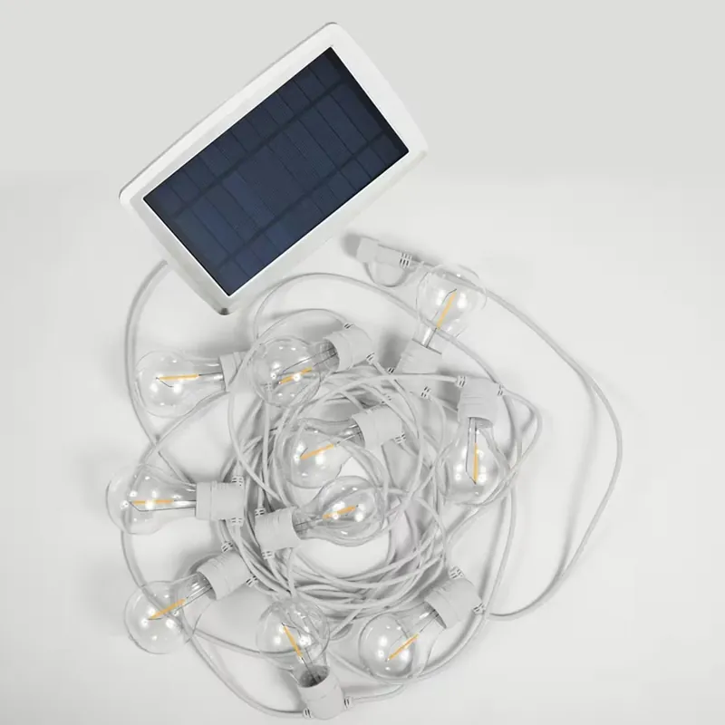 Finale Aktion Solar Lichterkette außen LED 2700K warmweiß IP44 5m lang