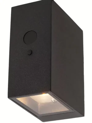 Beliebt LED Solar Wandleuchte Bewegungsmelder H:11 cm