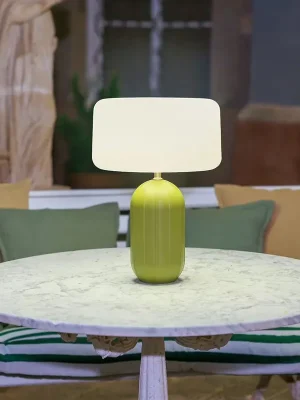 LED Solar Tischlampe Olivgrün dimmbar IP65 3000K Sensor Letzte Chance