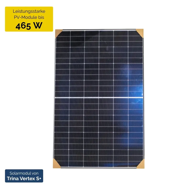 Trina Solar Vertex S+ Shield 465W – N-Type Glas-Glas Solarpanel Knallerangebot