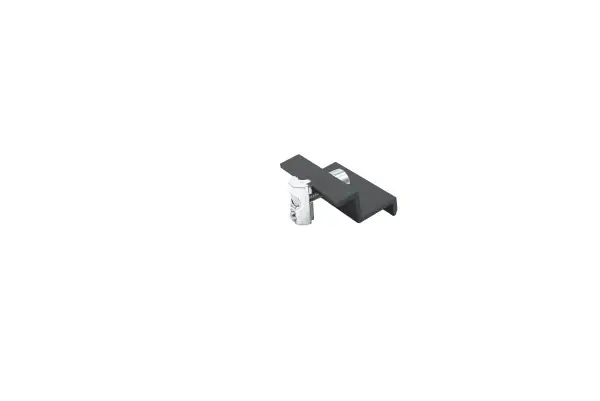 Endklemme - Plattenhalter schwarz 32mm Länge 50mm Set mit Innensechskantschraube M8x25 und Gleitmutt Geprüft